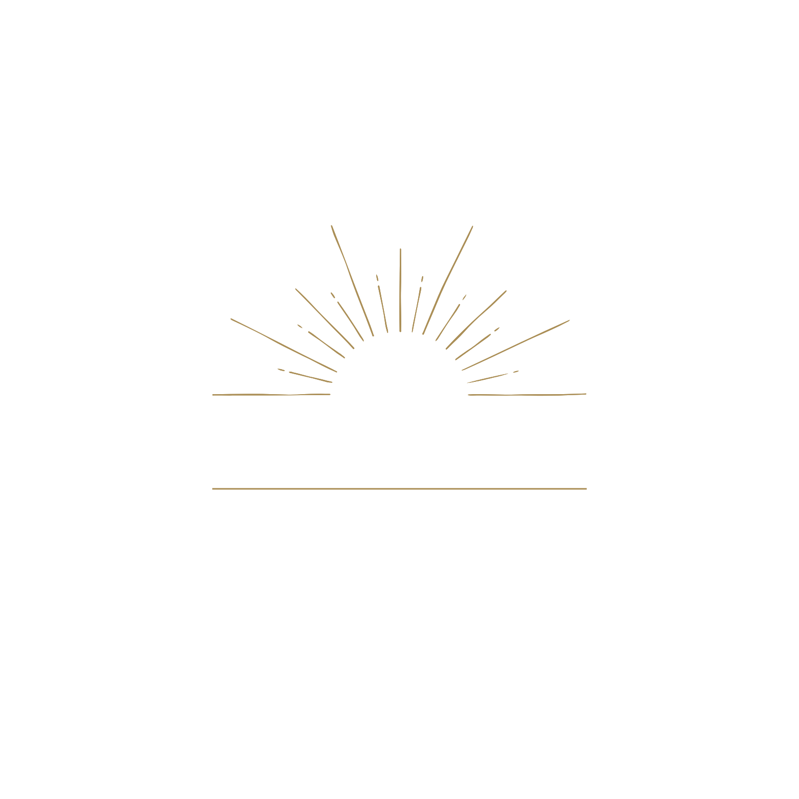 Oficjalne logo UNIVERSUM Leadership and Wellbeing Institute ze złotym motywem wschodzącego słońca oraz białym napisem na ciemnoszarym tle.
